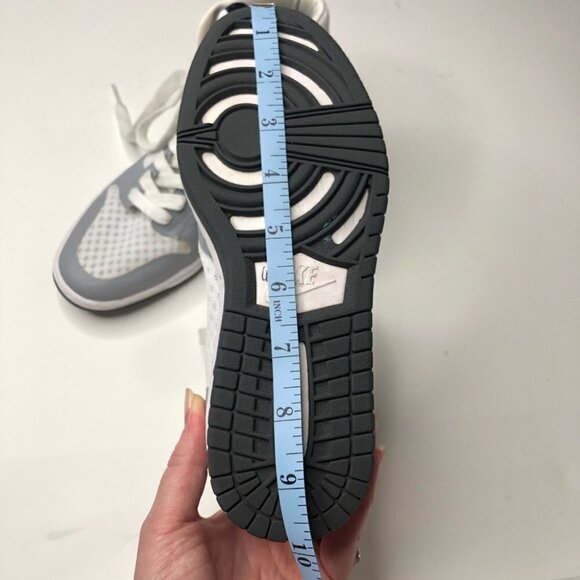 RARE Nike Dunk Sky Hi 2.0 Grey White Mesh Hidden Wedge Lace-up Sneaker Shoes - Picture 16 of 16